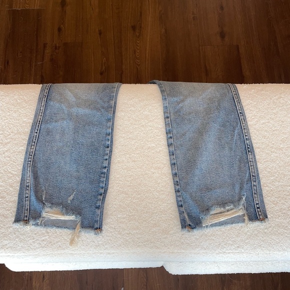 NWT GOOD AMERICAN Womens Super High Rise Good Curve Straight Leg Jeans - Size 14 - Picture 4 of 9